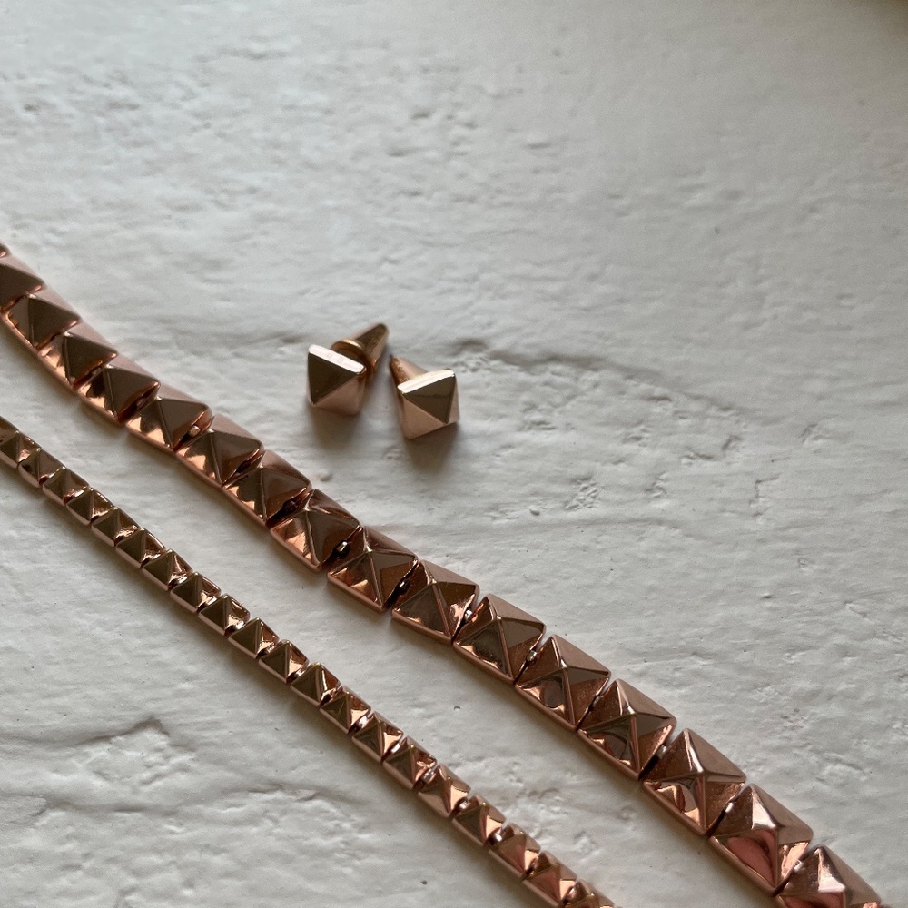 Eddie Borgo Rose Gold Set